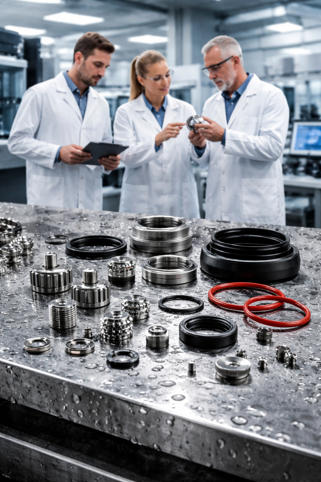 AquaSeal team and factory environment