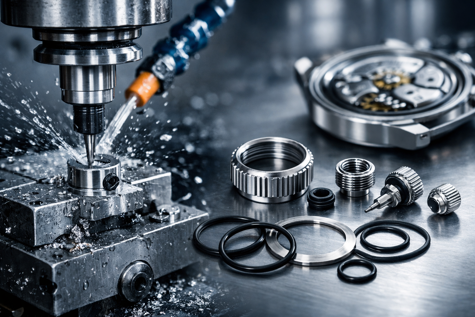 Precision waterproof watch components manufacturing