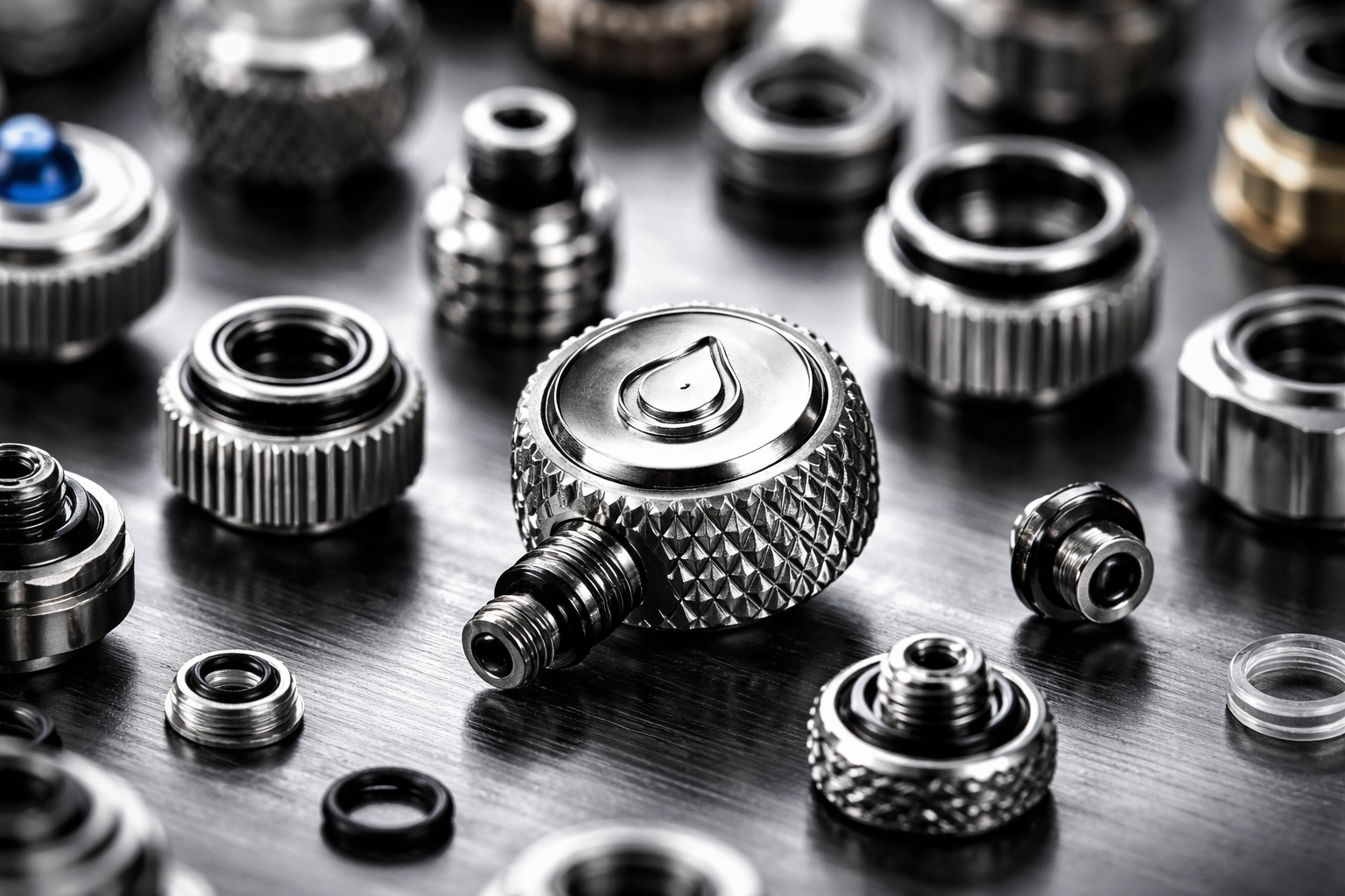 Watch crowns with precision threads
