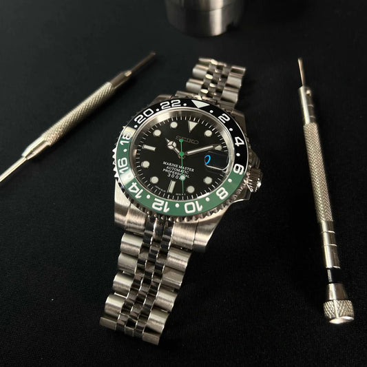 Seiko SPRITE GMT JUBILEE - CUSTOM SEIKO NH35 AUTOMATIC WATCH