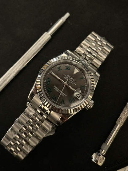 Seiko Datejust Roman Wimbledon - dark grey