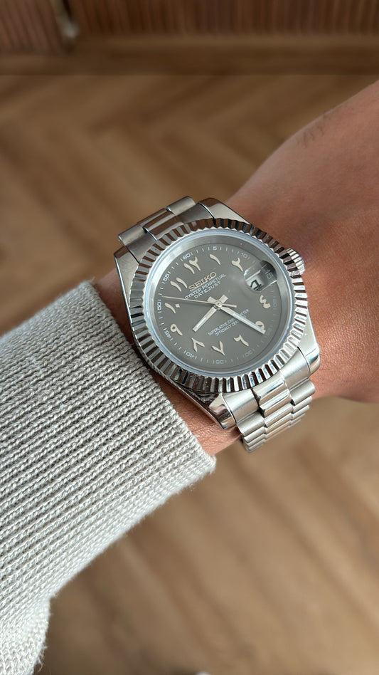 Seiko Arabic oyster datejust - dark grey