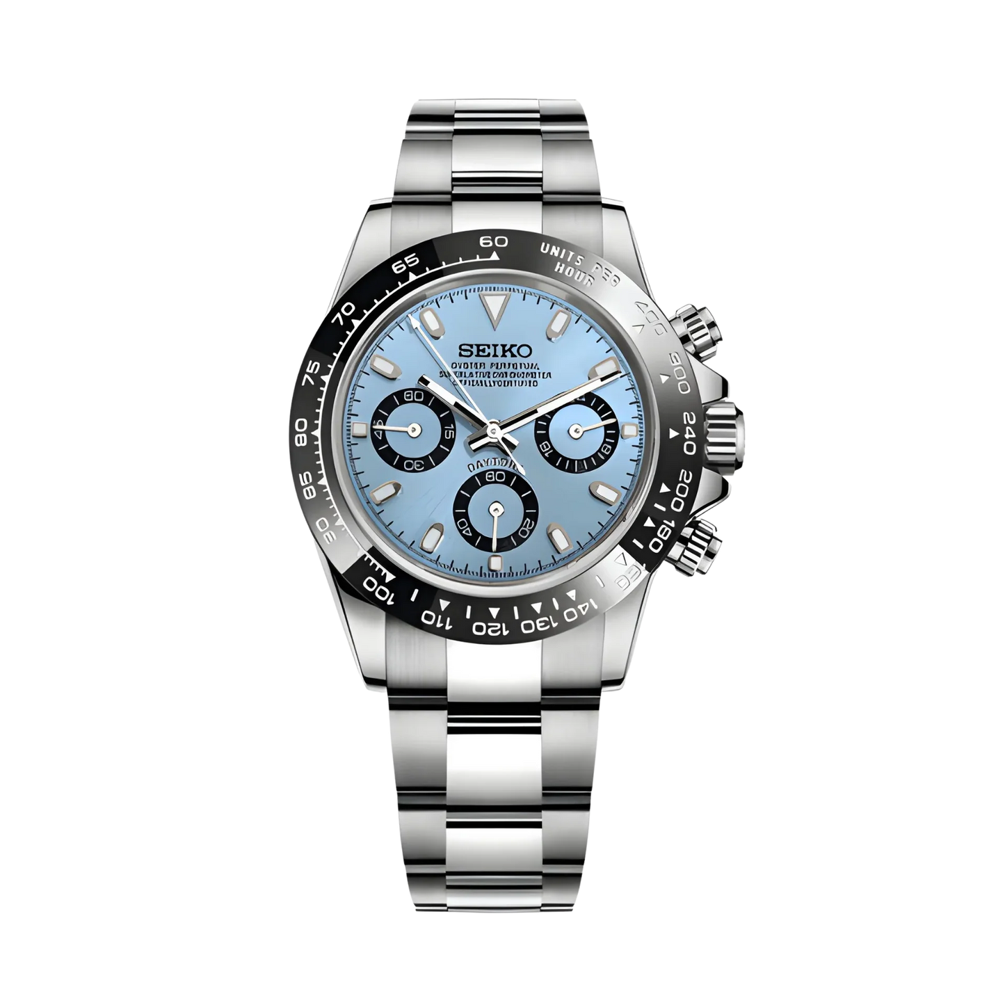 Seiko Mod Daytona (ice blue)